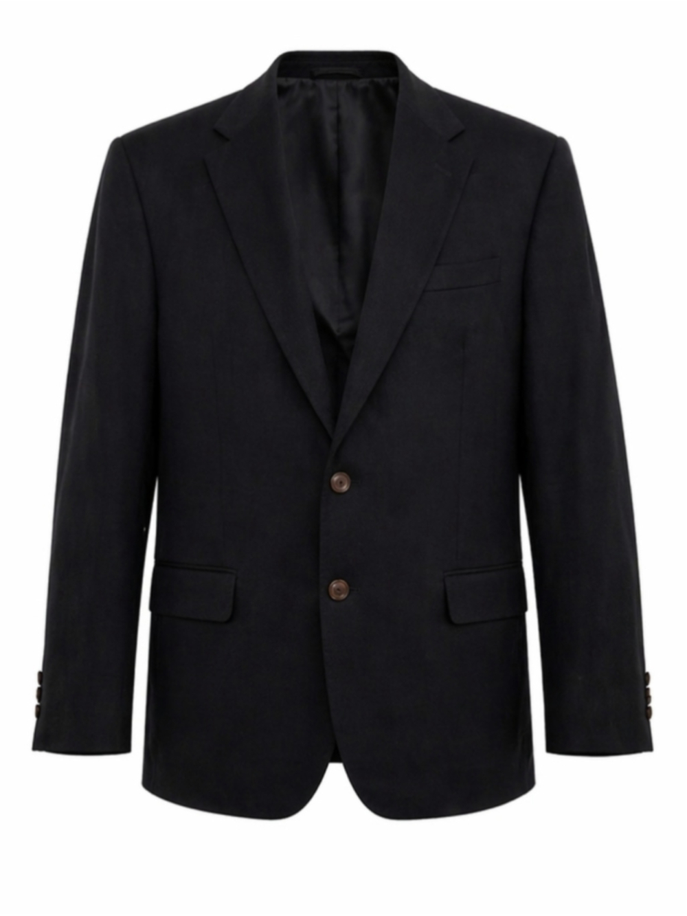 Ferrini Wool Cashmere Blazer Men’s 44L Black Sport Coat Luxury